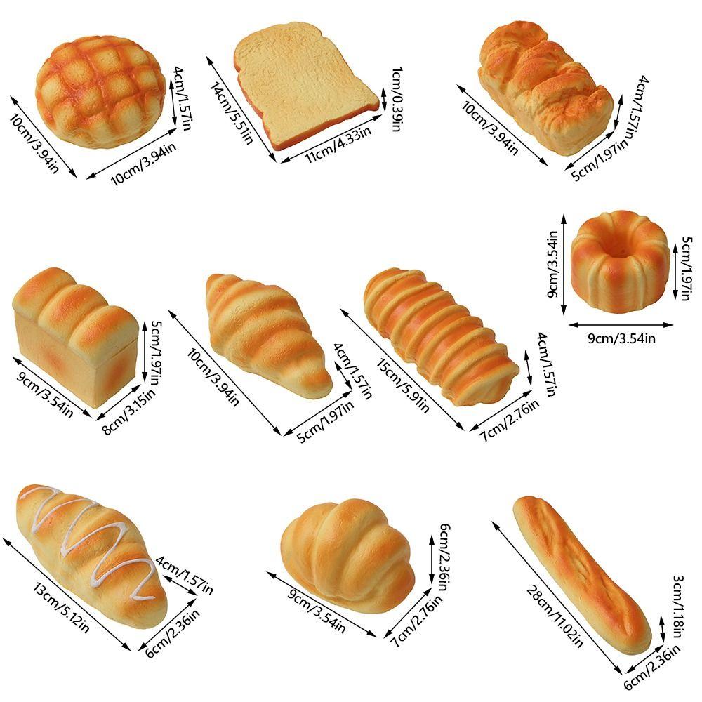 Toast Model Stress Relief Toy Yellow Squeeze Toys Creative Pinch Le  Kids