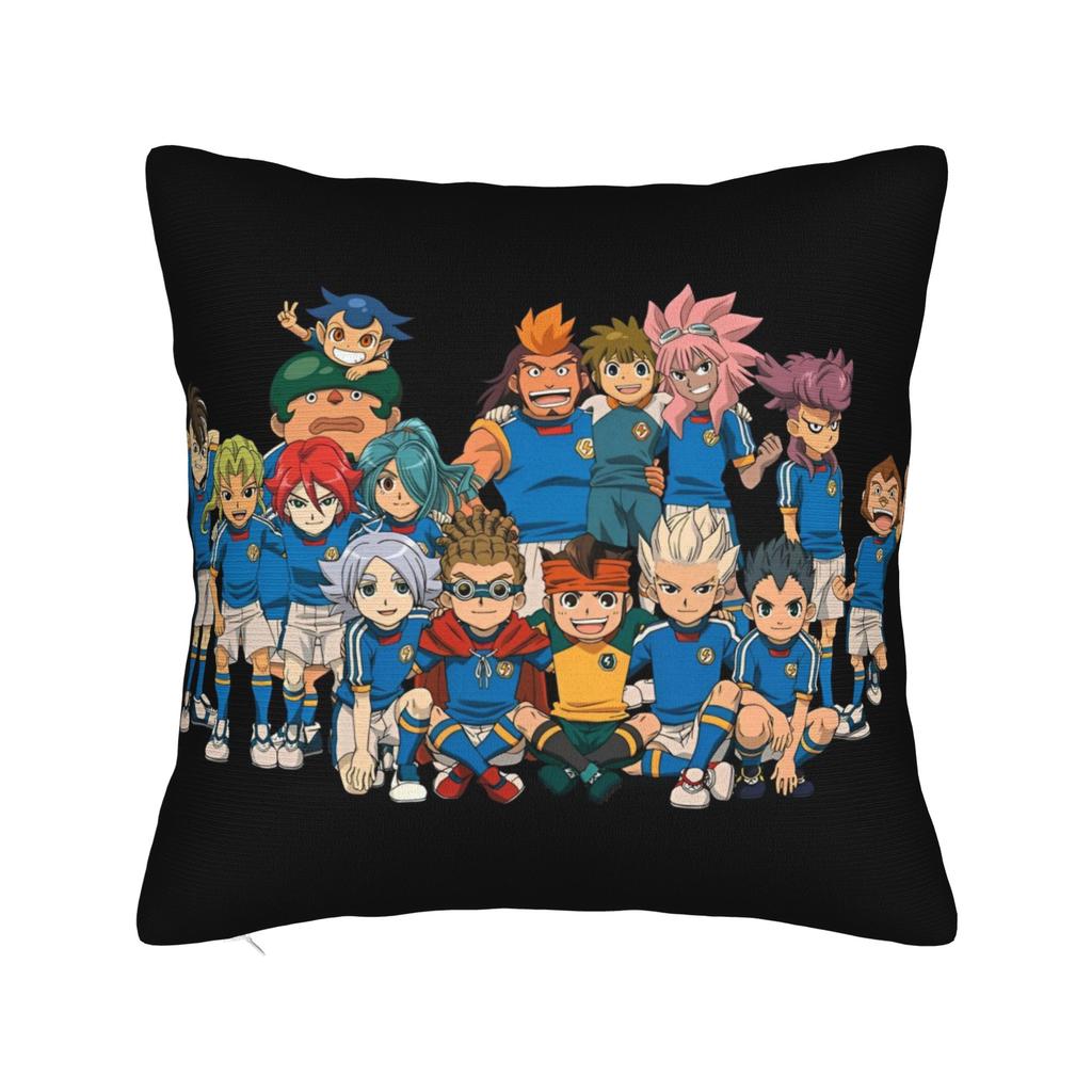 Printed Inazuma Eleven Anime Game Pillowcase Polyester Cushion Cover Decor RPG Cartoon Throw Pillow Case Cover Bedroom Zippered