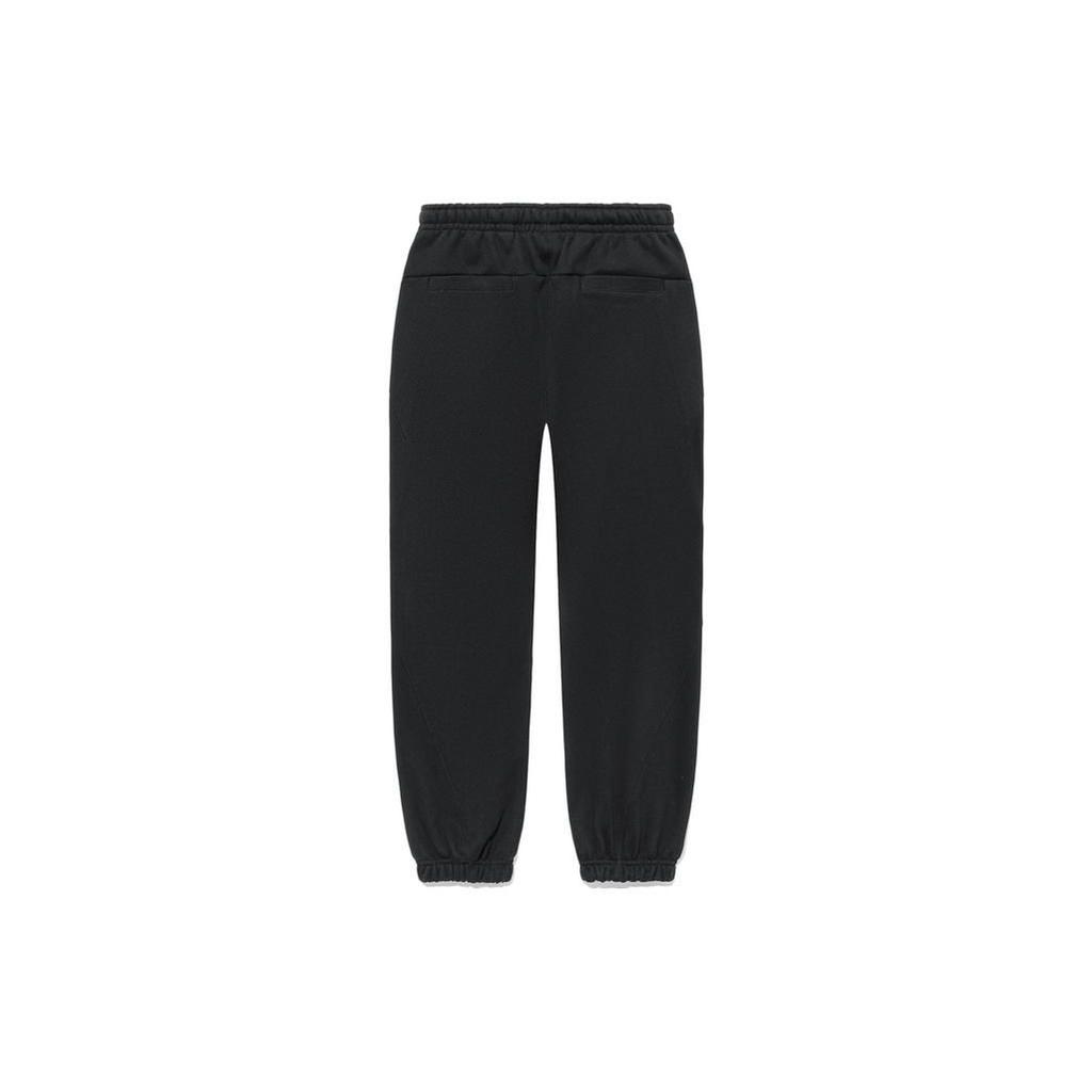 Li Ning Vital Series Loose Fit Cuffed Casual Pants Men Bottoms Black AKLTD97-3