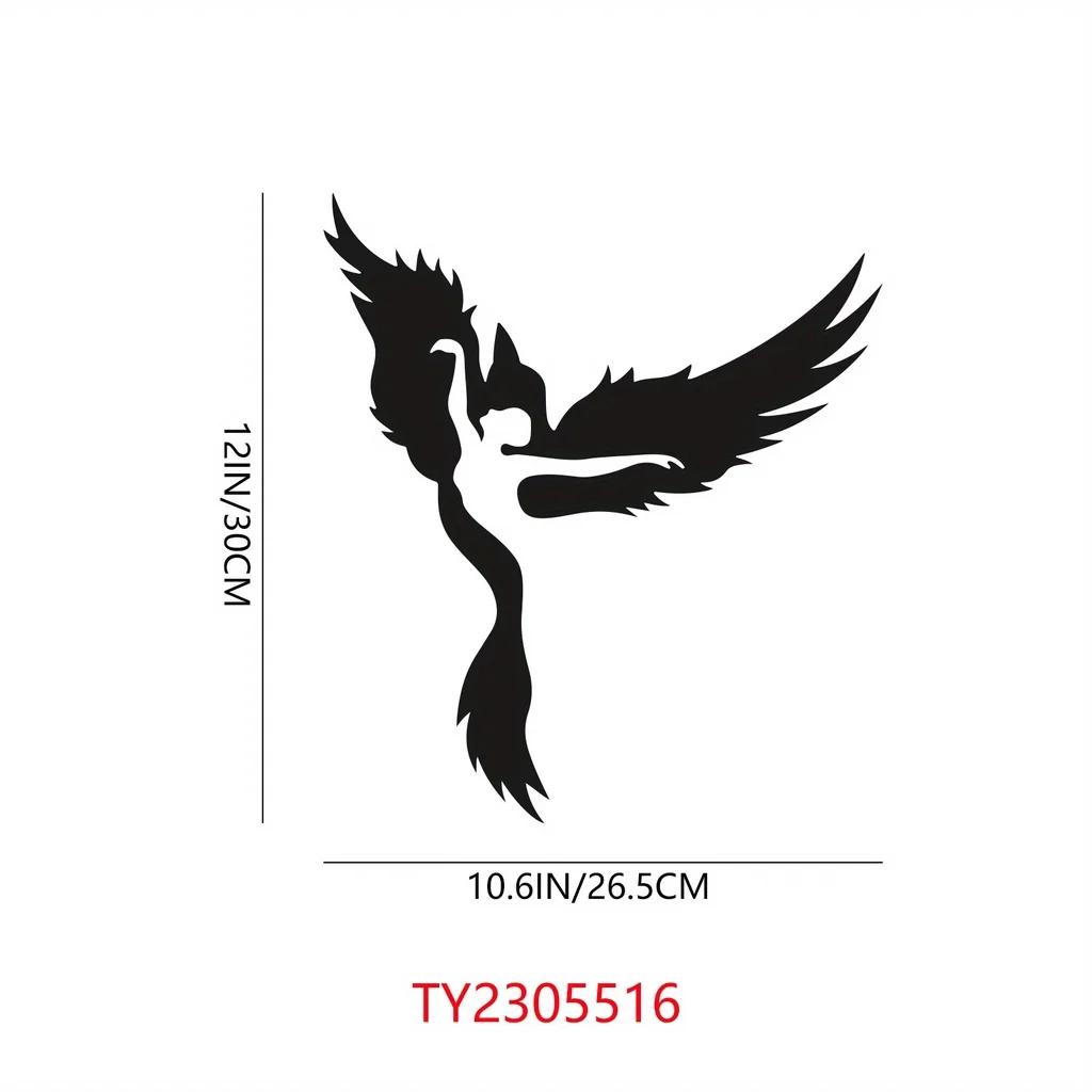 

1 шт. Металлический Феникс Настенный Декор - Железная Скульптура Феникса в форме человека | Современный Силуэт Стены Искусство для Стильного Интерьерного Акцента светло-серый