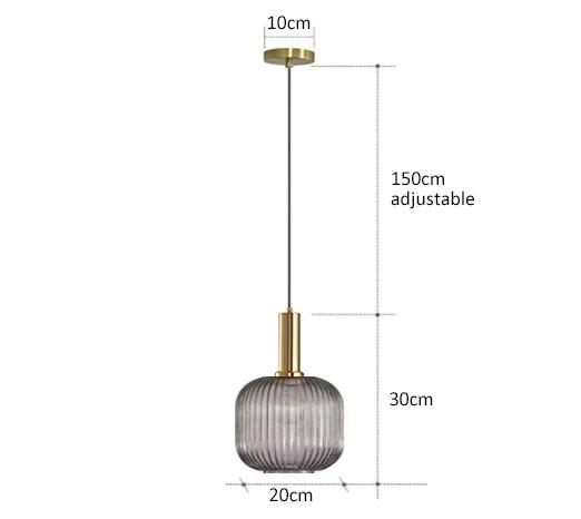 Nordic Restaurant Colorfull Glass Pendant Lights Creative Living Room Lamp Simple Bedside Lamp LED E27 Hanging Loft Lighting