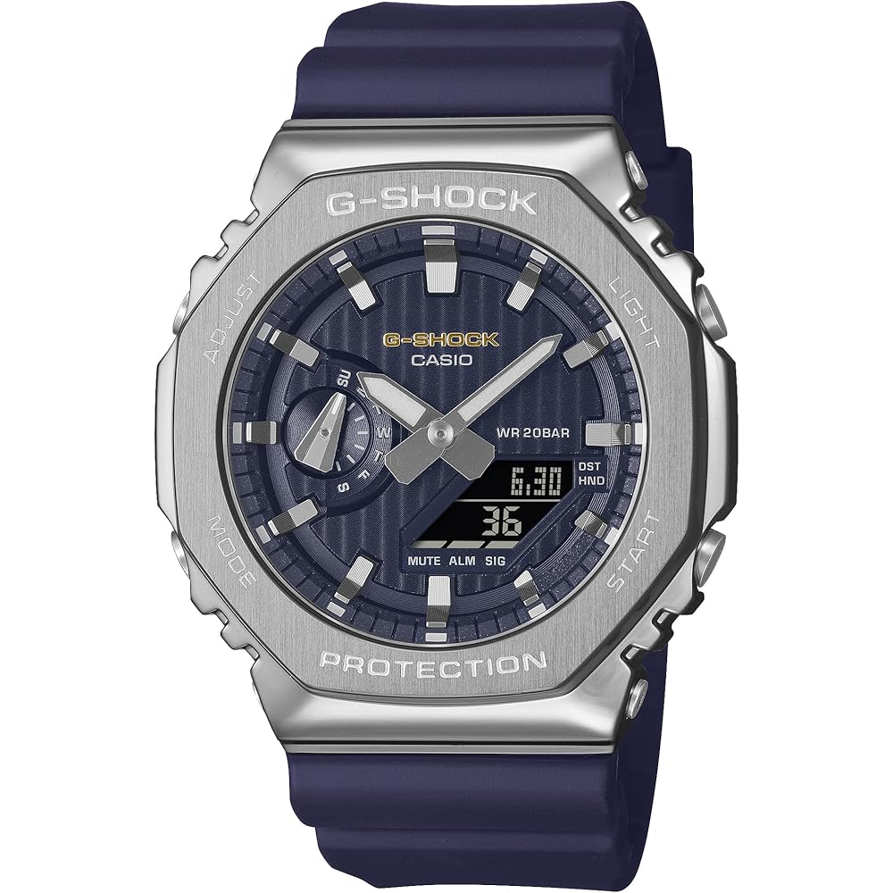 Casio G-Shock GM-2110SH-2AJF Men s Navy Watch Metal Covered Eco-Friendly Material