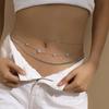 Simple Double Layer Bead Chain Ladies Waist Belly Chain Belly Belt Chain Body Jewelry Spring Summer Gifts