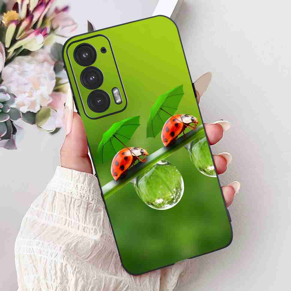 New Luxury Heart Case For Motorola Edge 20 Silicone Back Cover For Motorola Edge 20 Edge20 5G Shockproof Clear Bumper