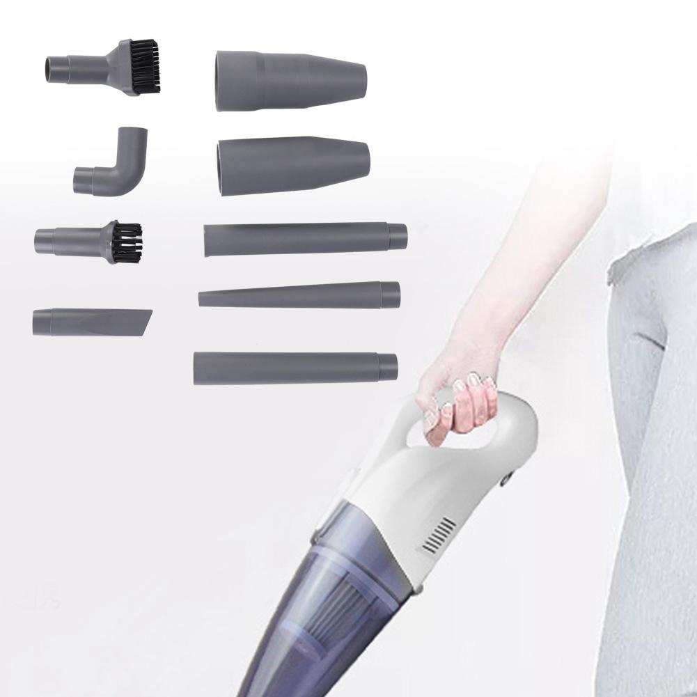 Vacuum Cleaner Accessories Corner Brush Nozzle Set for Small Countertops Gray 9PCS Multifunctional