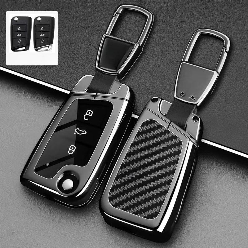 Premium Zinc Alloy Key Cover Case for Volkswagen ID.4/Tiguan L/TuZhong 06/Lamando L/Touareg Pro/Sagitar L (2026) - Key Fob Shell