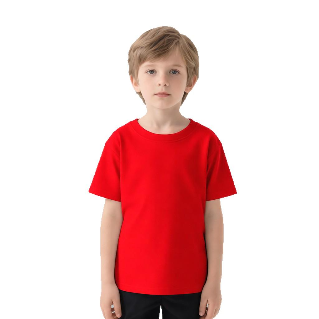 Children's Cotton Short-Sleeve Summer T-Shirt with Printed Design - Ideal for Activities and Class Uniforms