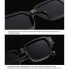  Women Rivets Square Sunglasses Fashion Men Shades UV400 Men Retro Sun Glasses