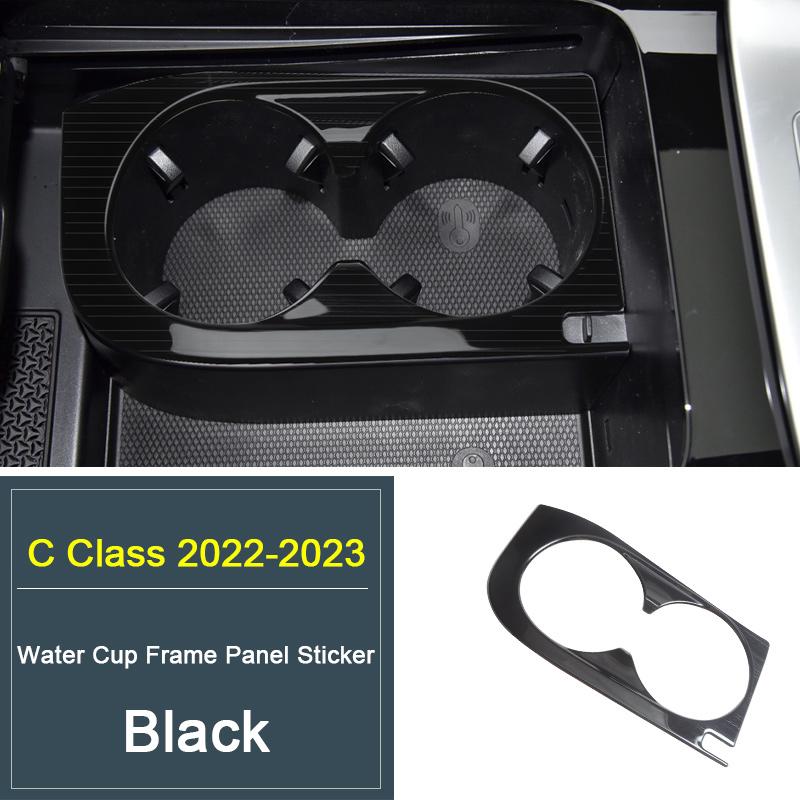 Dla Mercedes Benz Klasa C W206 C200 C300 Panel Dekoracyjny Ramka Pokrywa Uchwytu na Kubek Wodny w Konsoli Środkowej Akcesoria Samochodowe