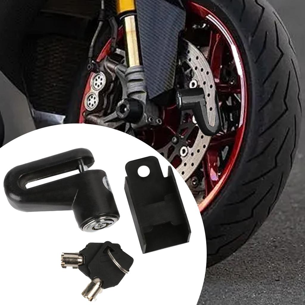 Motorcycle Disc Lock, Motorcycle Disc Brake Lock - Alloy Steel Scooter Wheel Lock Electric