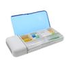 Portable Mini Pill Box with Timer Reminders 6 Compartments Pill Organizer Smart Pill Dispenser with Timer Alarm