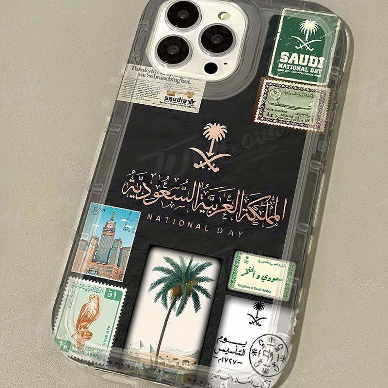 Kingdom Of Saudi Arabia Phone Case for iPhone 16 15 14 13 12 11 Pro Max 7 8 Plus X XR XSMax Airbag Anti Fall Clear Back Cover iPhone 12 mini