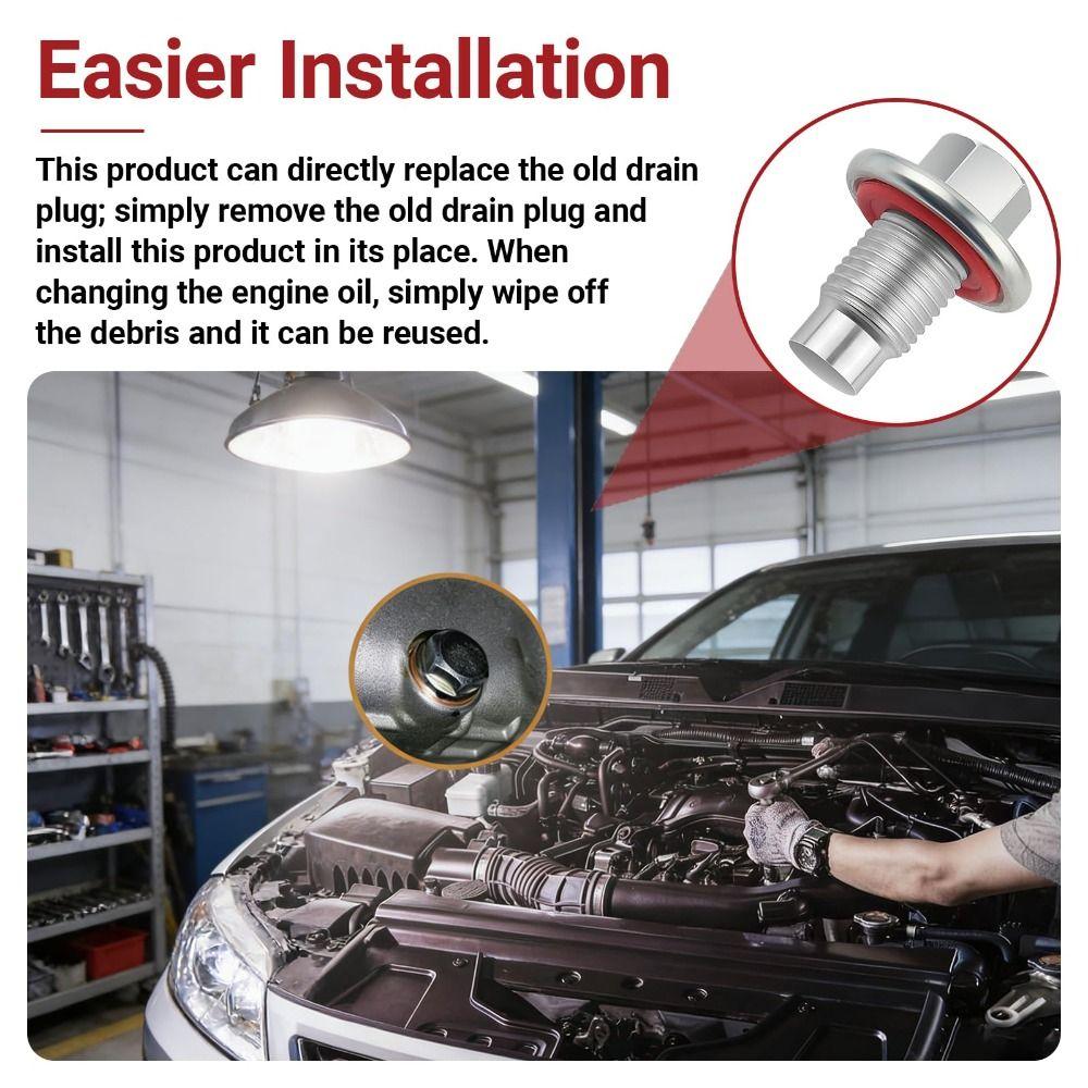 5PCS Stainless Steel Oil Plug Gasket Set Drain Plug Gasket for GMC/Honda/Ford Motorcycle