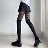 Thin Stockings Women Bowknot Straps Lolita Cute Pantyhose Girls Long Tights Socks Black White Sexy Lingeries for Woman