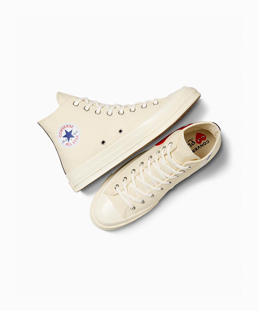 Converse X Comme Des Garçons Play Chuck 70 Egret A08792C