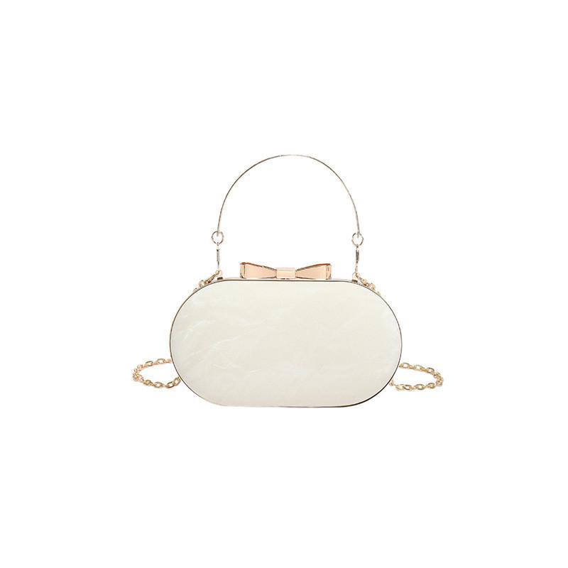 Trendy Circular Bag With Chain Strap For Women Street-style Shoulder Bag