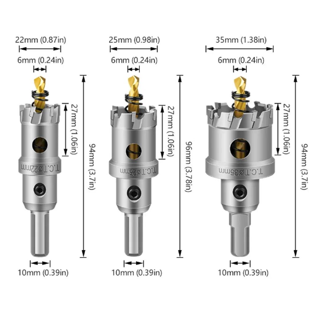 6PCS Serrated Hole Opener Drilling Tool Aluminum Plate Iron Plate Drill Bit 16-35mm Hole Punching Tool Reamer Drill Bit