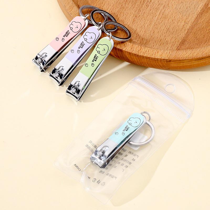 Cartoon Nail Clippers & Ear Spoon Set: Cute Manicure & Pedicure Tools for Students and Girls