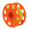 Diving Finger Reel Scuba Reel with Double End Hook 30m Fluorescent Green Line for Underwater Sports Orange