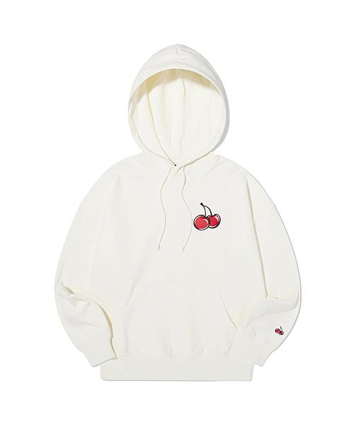 Kirsh Middle Cherry Hoodie [Ivory] 1