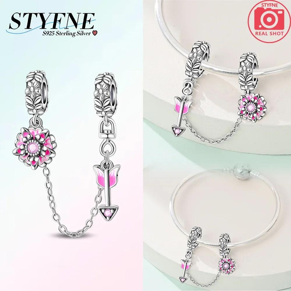 Original 100% Copper Clasp Clip Bead Star Moon Safety Chain Fit Original Bracelet Diy Jewelry Making Women Gift