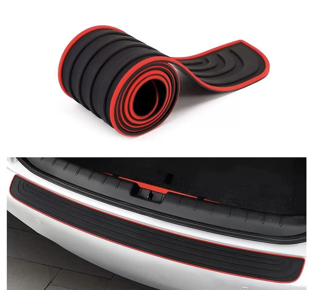 Protetor de Soleira da Porta do Porta-malas do Carro, Tira de Borracha Protetora contra Arranhões no Para-choque Traseiro, Acessórios Automotivos Universais para SUV Sedan Hatchback