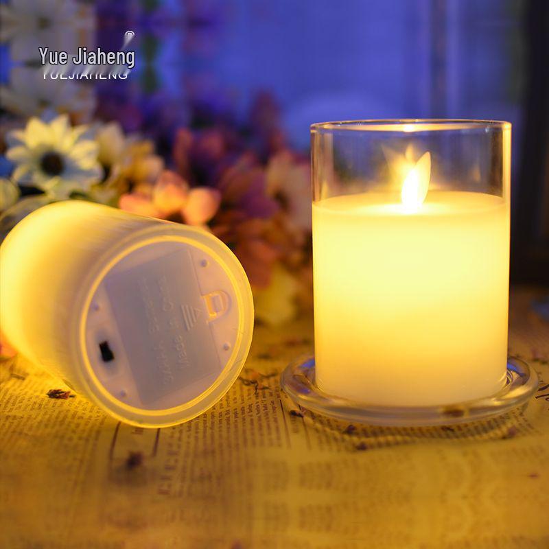 LED Swinging Candle Glass Light for Birthdays, Romantic Gestures & Proposals