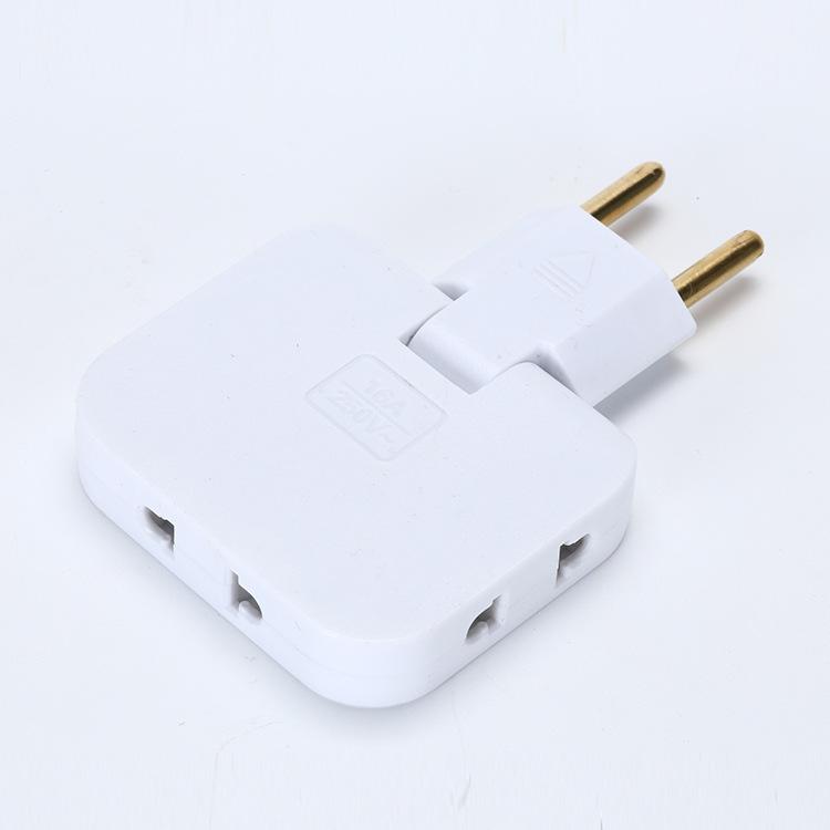 

Европейская вилка 1 3 удлинитель электрическая розетка 180° поворотный адаптер переменного тока розетка 1 pc белый