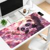 Kawaii Panda Schreibtischmatte Niedliches Gaming-Mauspad Rutschfeste Gummi-Tastaturmatte Erweiterte Tisch-Laptop-Büro-Spiel-Dekor-Zubehör