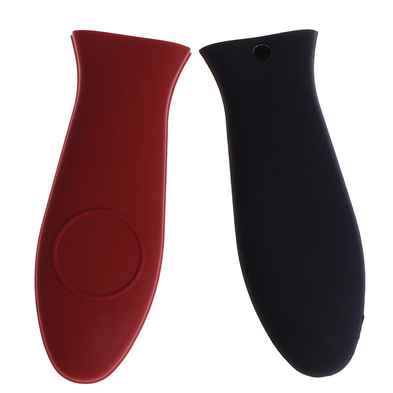 Non-Slip Silicone Handle Holder Potholder Cast Iron Skillet Grip Sleeve Cover