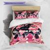 BLACKPINK 3Pcs Bedding Set, Duvet Cover with 2 Pillowcases, No Core