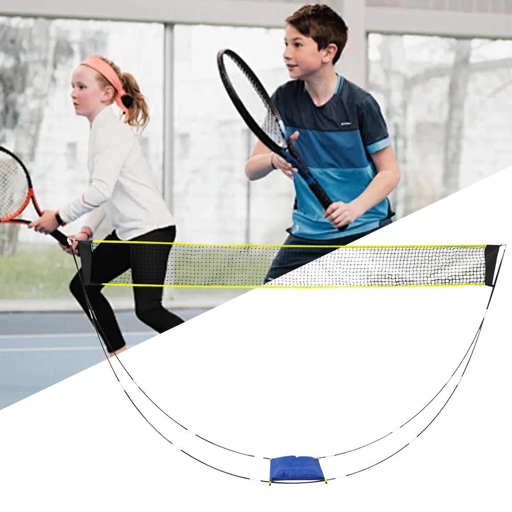 Portable Badminton Net Badminton Net Stand with Carry Bag Volleyball Net Multifunctional Beach Net for Outdoor Training