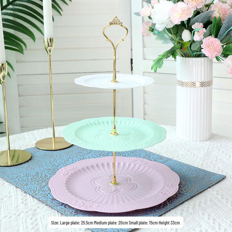 Nordic Style 3-Tier Coffee Table Serving Tray