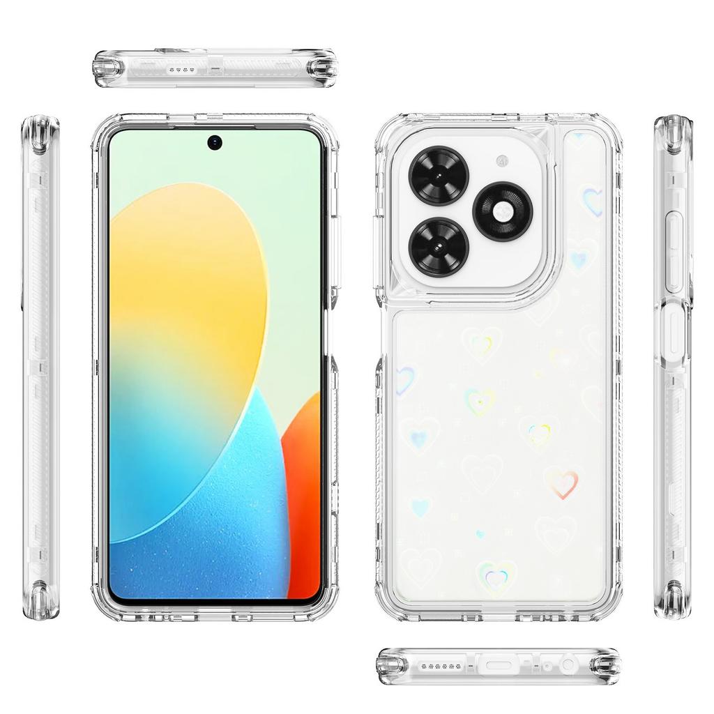 Clear Phone Case for TECNO Spark Go 2024 4G/Spark 20/Spark 20C/Pop 8/Infinix Smart 8 4G/Smart 8 HD 4G/Hot 40i X6528B Acrylic TPU Cover