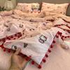 2026 A-Class Skin-Friendly Puff Cotton Bedding Set Soft Duvet Cover Bed Sheet Pillowcases