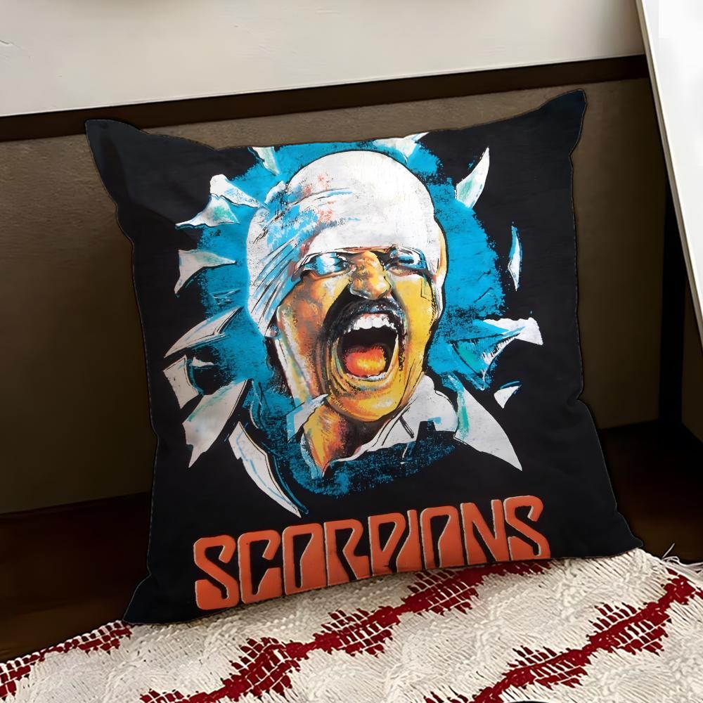SScorpionsS Band Cushion Cover Reversible Soft Durable Pillow Cover Home  Car MultiScene Use for Daily Comfort