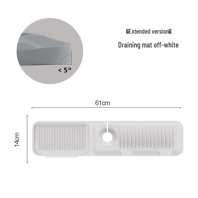 Morandi Silicone Faucet Drip Mat - Leak-Proof, Anti-Slip Kitchen Sink & Washstand Mat