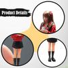 1:64 Girl with Short Skirt Model Tiny People Dioramas Mini Long Hair Figure for Sand Table