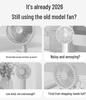 Portable USB Rechargeable Mini Fan for Students and Office