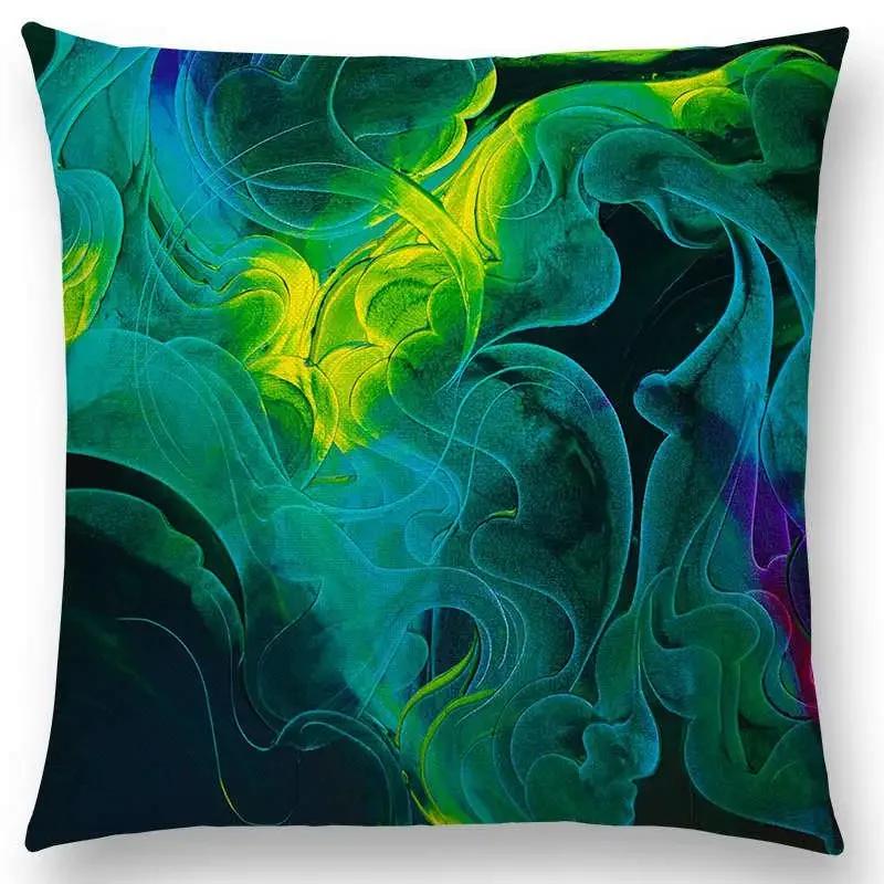 Neuankömmling Abstrakt Gedruckt Flexibel Freiheit Wunderschöne Elegante Linien Farbenfroh Herrlich Layering Kissenbezug Sofa Wurfkissen