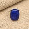 Lapislazuli-Edelstein, handgefertigter Ringschmuck aus 925er Sterlingsilber