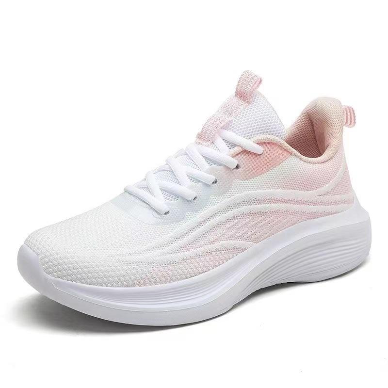 Frühling neue Damenschuhe weichsohlige Outdoor-Reise Laufschuhe atmungsaktives Fly-Woven-Mesh lässige Sportschuhe Kinder