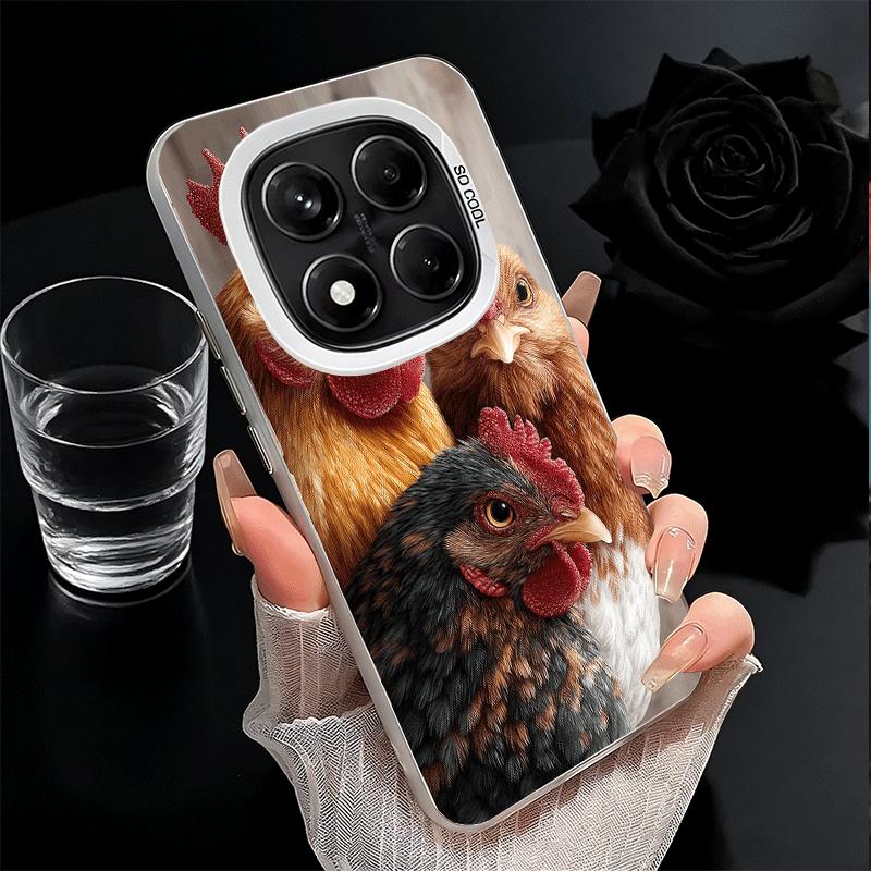 Chicken Hen Rooster Shockproof Phone Case for Xiaomi Redmi Note 15 14 13 12 Pro Plus 11 11S 11T 5G Cover Anti Fall Fundas