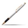Cross Century II Pearl White Rollerball Pen with Premium Gift Medium Perfect Gift for Day or Promotion Box, Water-Based Ink, Nib, Father's