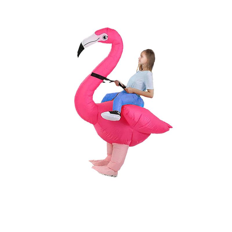 Flamingo Inflatable Mascot Costume for Festival and Party Cosplay