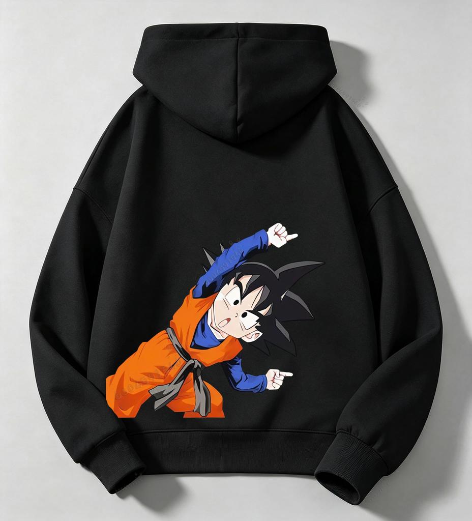 Children's Boys' Hooded Sweatshirt - Dragon Ball - Sun Wukong Print - Double-sided Anime Print Hooded Sweatshirt