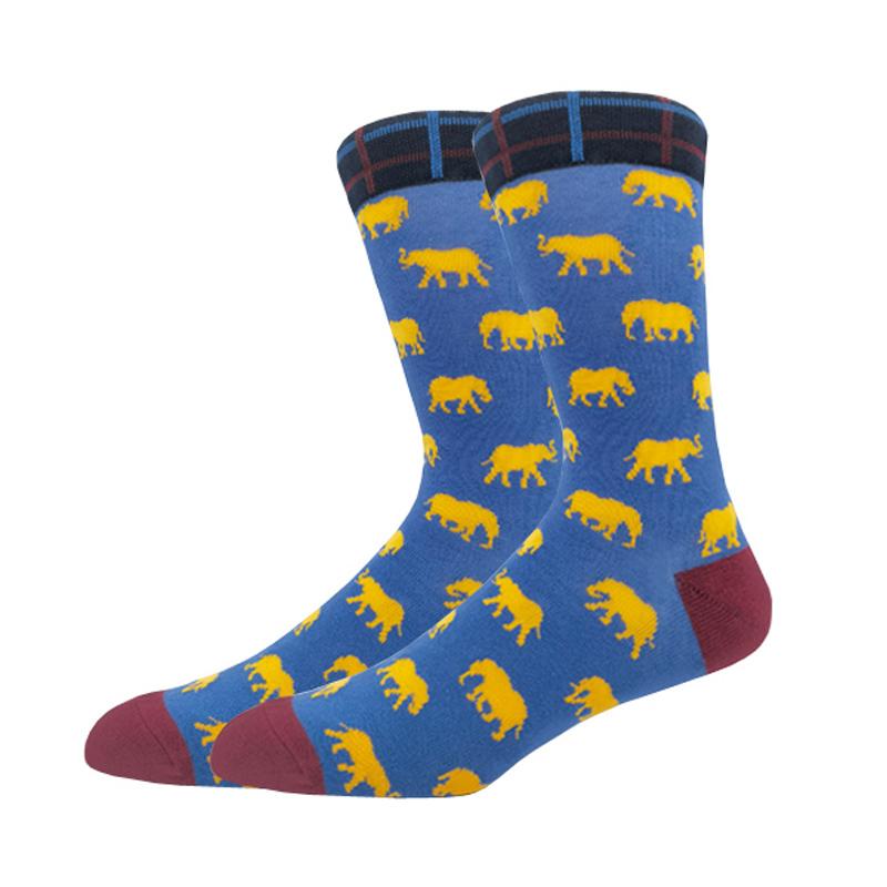 Modă Bărbați Toamnă Iarnă Șosete Skateboard Fericit Creativ Pinguin delfin rechin koala Șosete Noutate Echipaj Amuzant Șosete Bărbătești