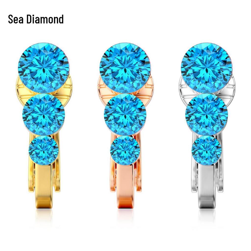 Ensemble de Bijoux de Nombril et d'Oreille Sans Perçage