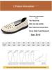 Mom's Summer Breathable Leather Sandals – Soft Sole, Non-Slip Flats for Middle-Aged & Elderly Women