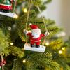 Christmas Swing Ornament User friendly Resin Hanging Decoration For Tree Wall Window Holiday Festival Decors Gift